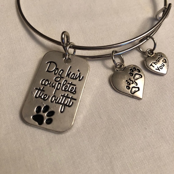Silver Dog Charm Bracelet - Picture 2 of 4
